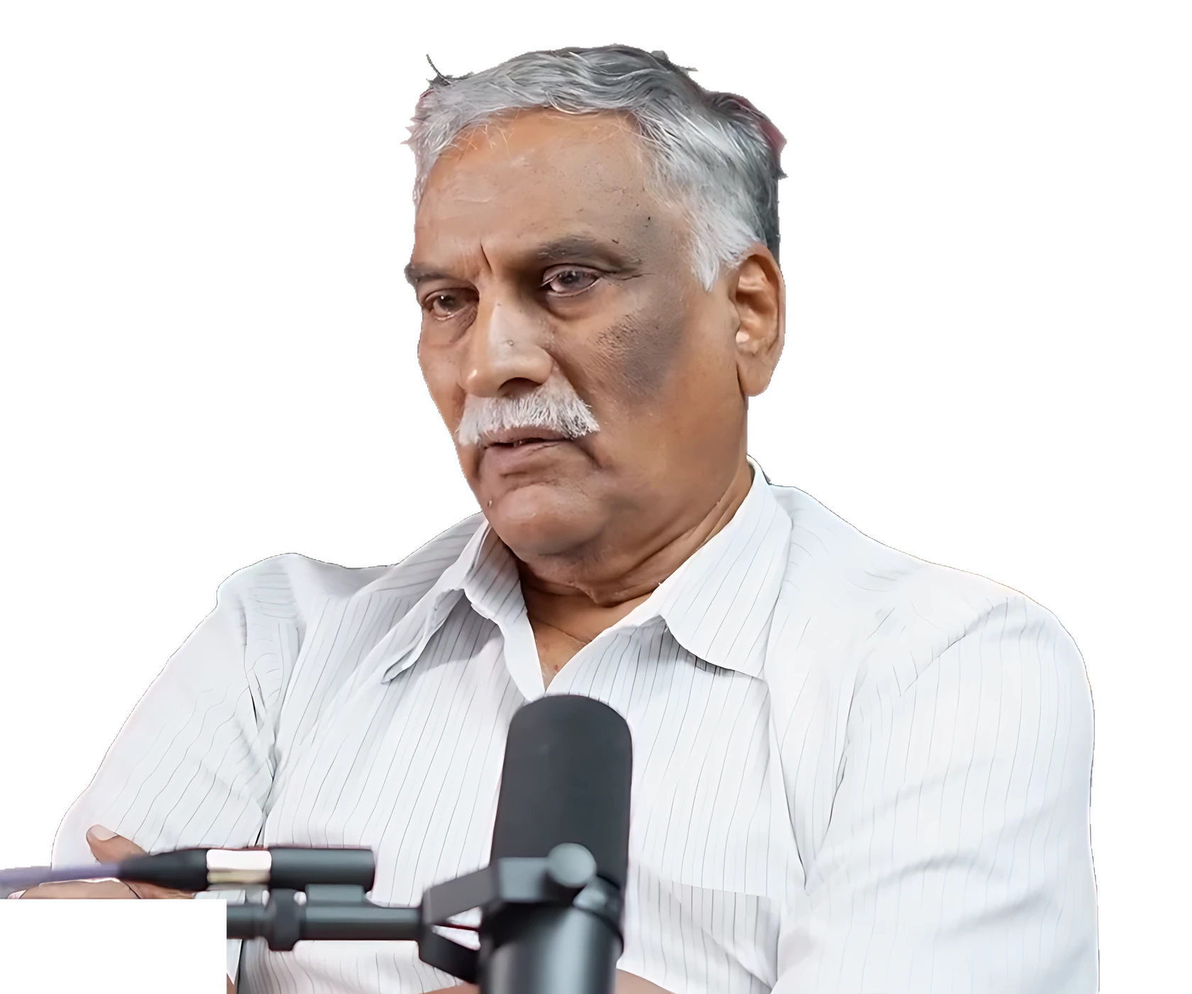 Thammareddy Bharadwaja recording a podcast at Epitome Studios Hyderabad